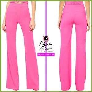 Alice + Olivia Livi Pink Bootcut Slim Pants